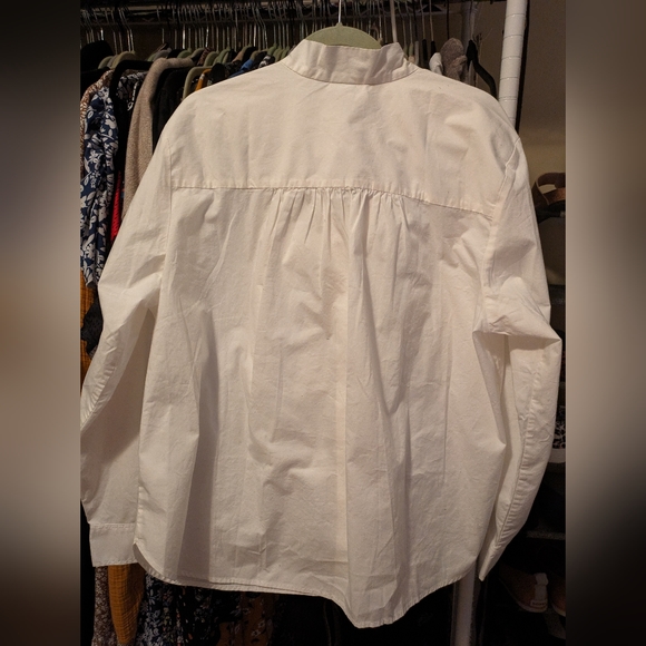 GAP bow button down tunic shirt spring NWT - Picture 2 of 3